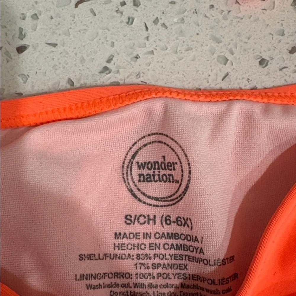 Cat & Jack Gray Shorts bundle and swimsuit, size 6